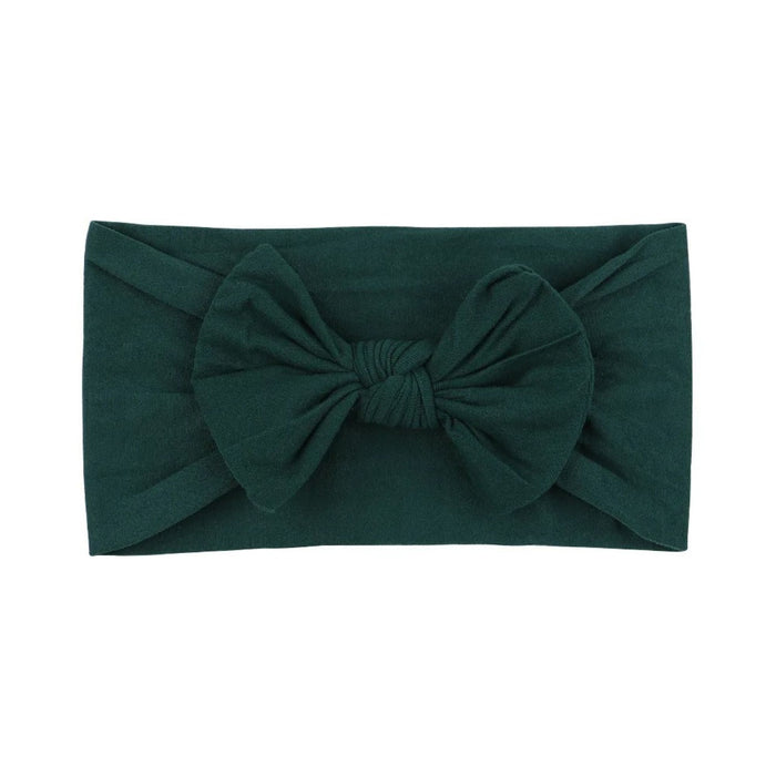 Soft Solid Colour Nylon Baby Headband in Teal