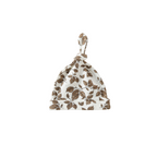 Fall forest fun cotton ear detail baby beanie — Baby Beanie Hat on white background