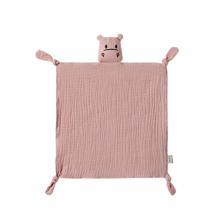 Cotton Baby Comforter Harry The Hippo in Blush
