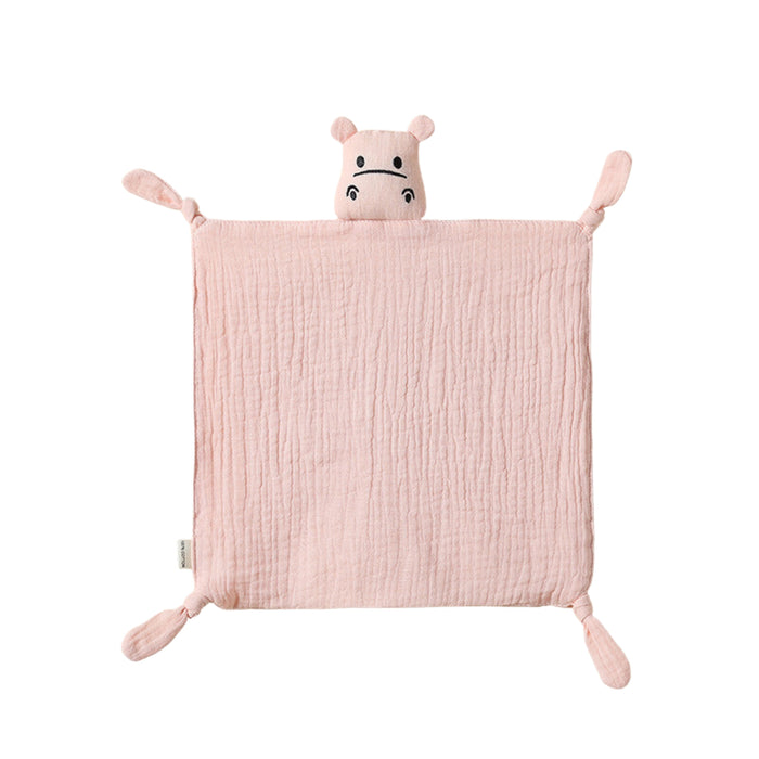 Cotton Baby Comforter Harry The Hippo in Fairy Floss