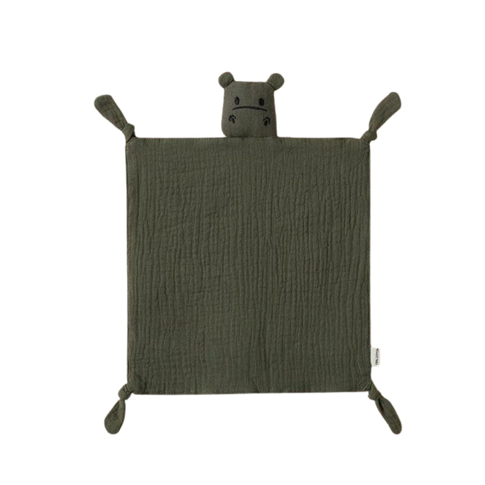 Cotton Baby Comforter Harry The Hippo in Sage