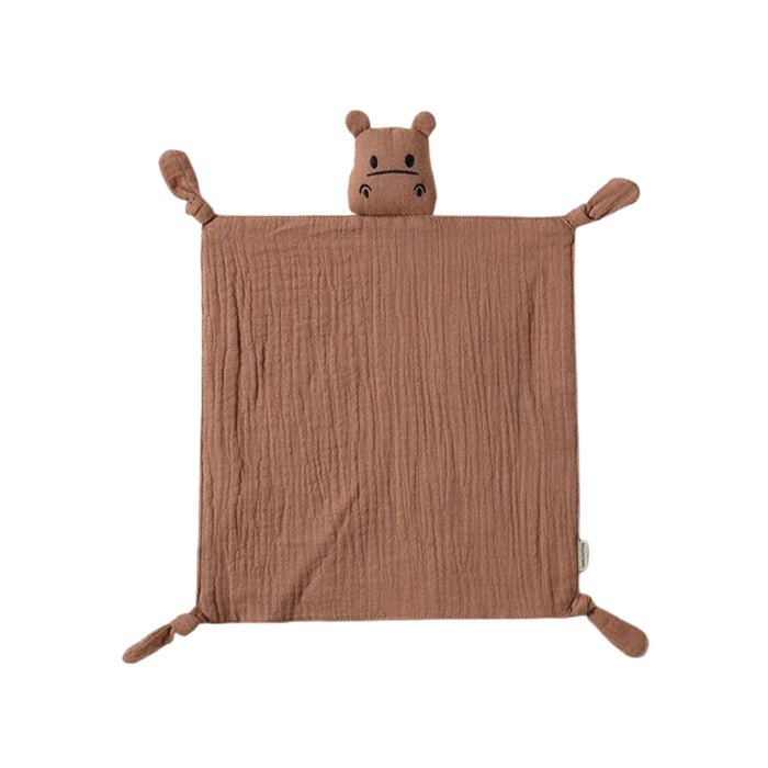 Cotton Baby Comforter Harry The Hippo in Sienna