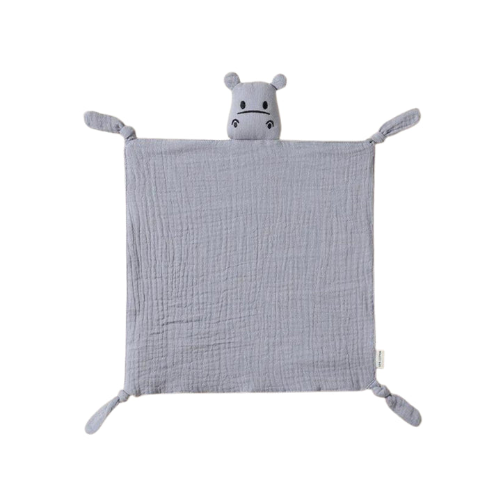 Cotton Baby Comforter Harry The Hippo in Silver