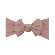 Baby Top Knot Single Bow Headband Blush - Sommerfugl Kids