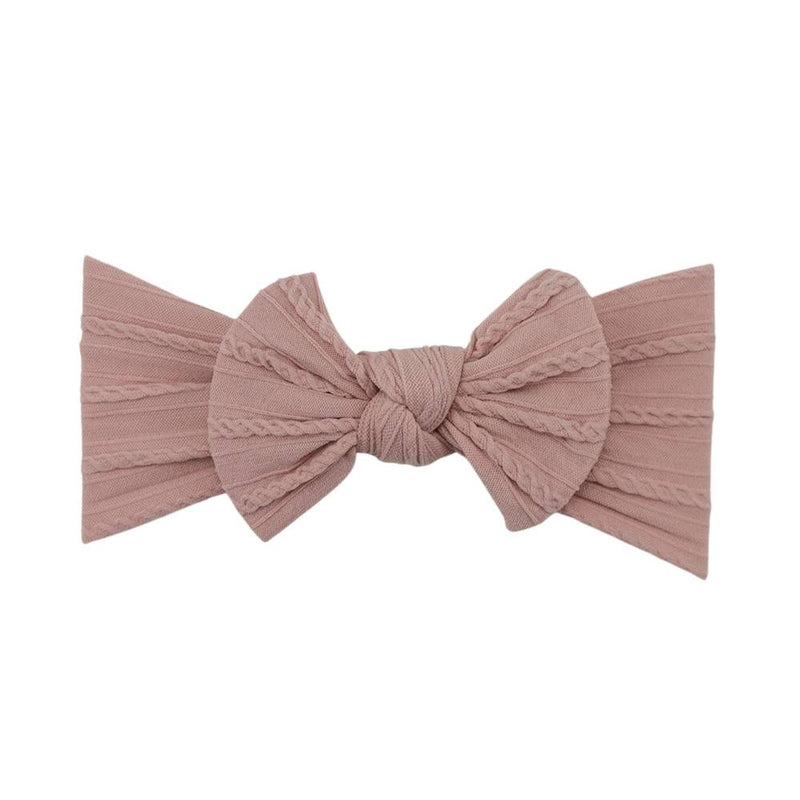 Baby Top Knot Single Bow Headband Blush - Sommerfugl Kids
