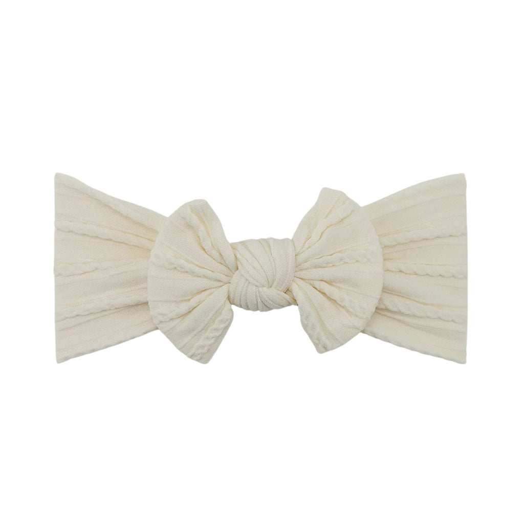 Chalk single bow baby headband