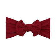 Baby Top Knot Single Bow Headband Cherry - Sommerfugl Kids