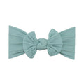 Cruise Blue single bow baby headband