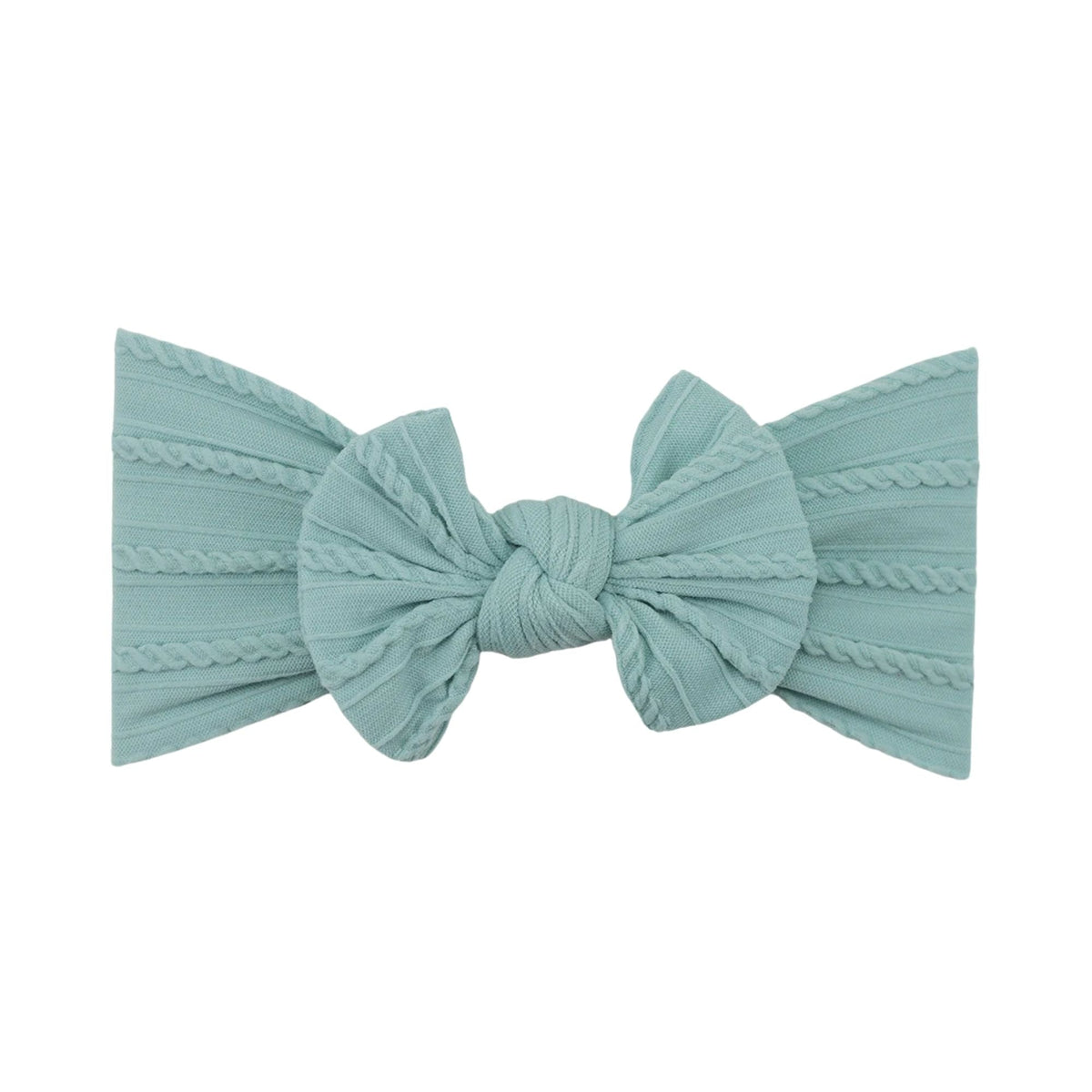 Cruise Blue single bow baby headband