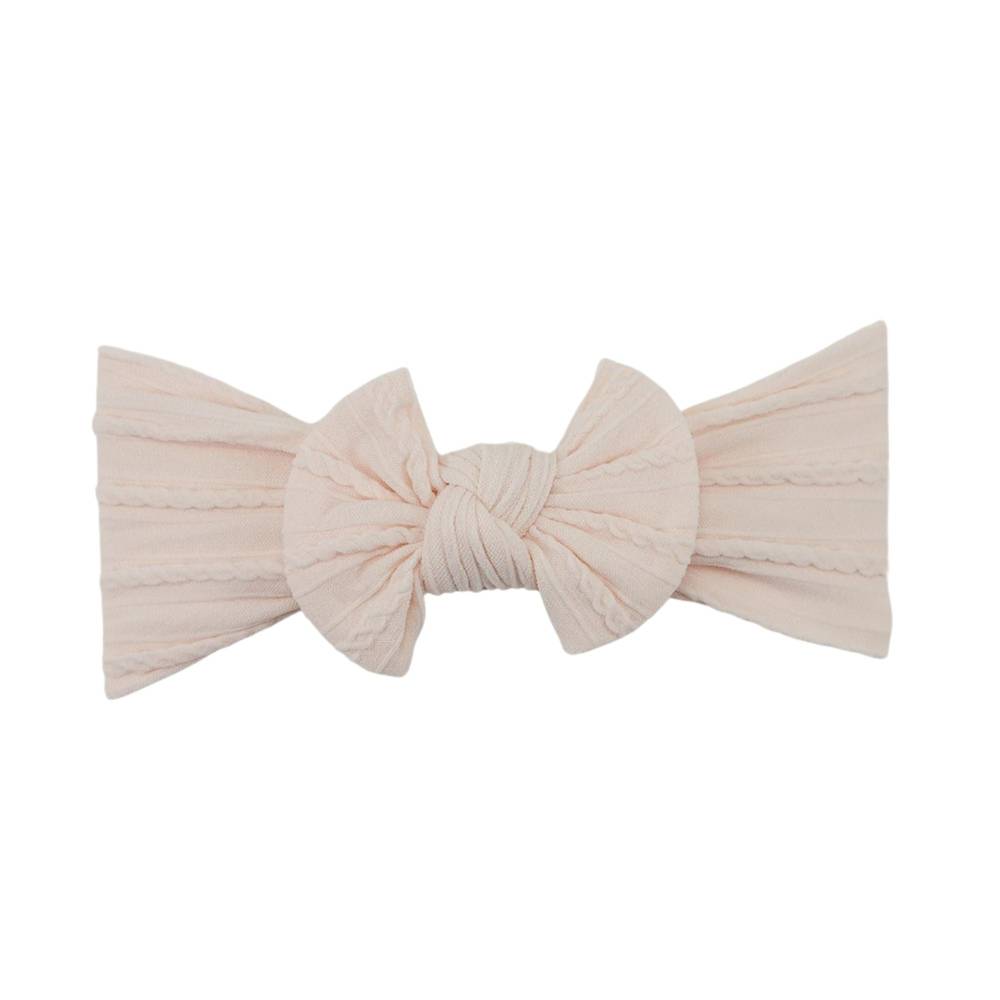 Fairy Floss Pink single bow baby headband
