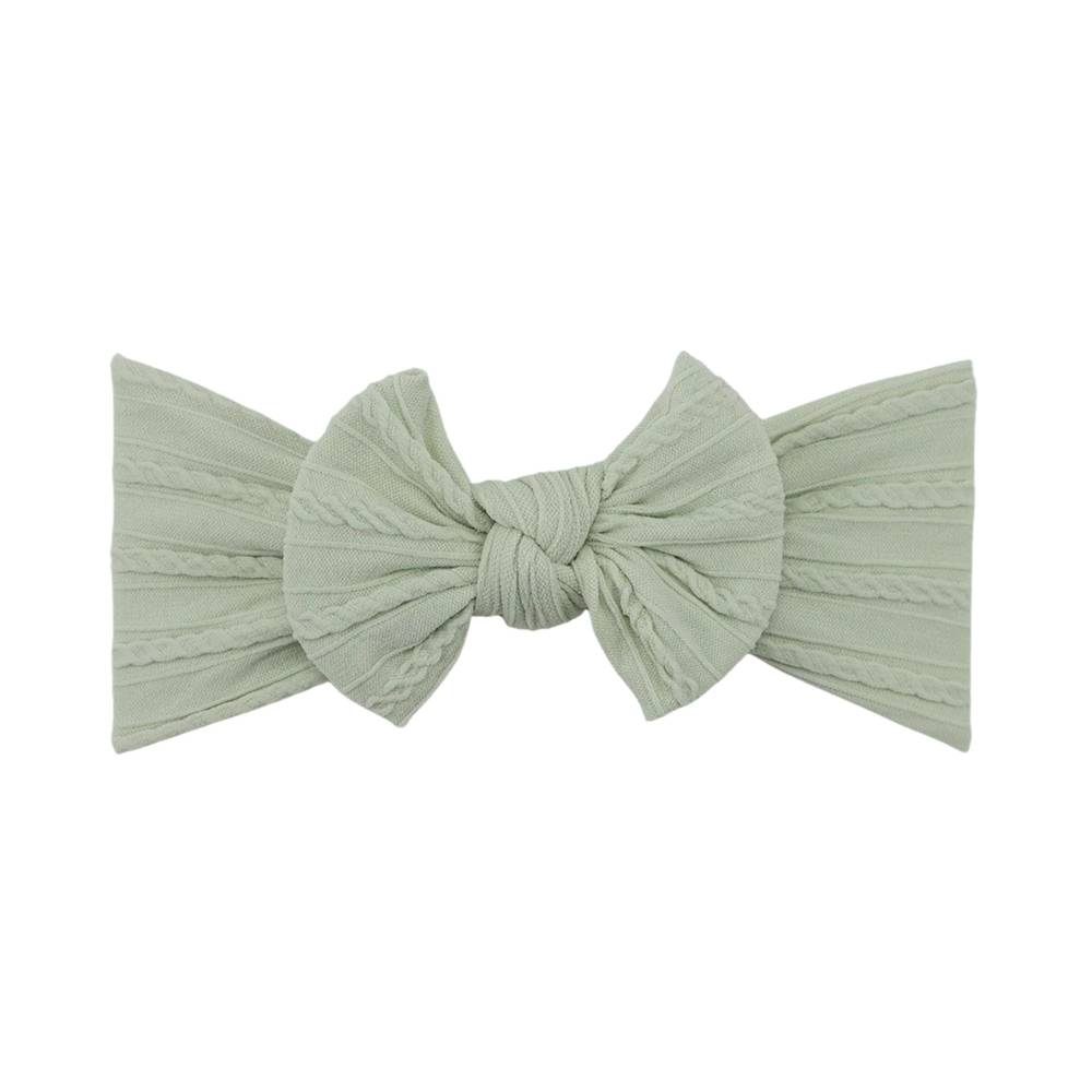 Ivory single bow baby headband