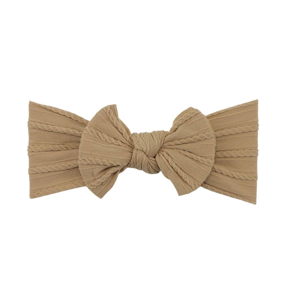 Latte single bow baby headband