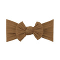 Rust single bow baby headband