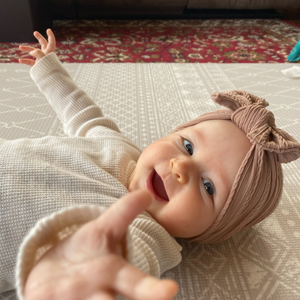 Oat single bow baby headband
