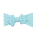 Sky Blue single bow baby headband