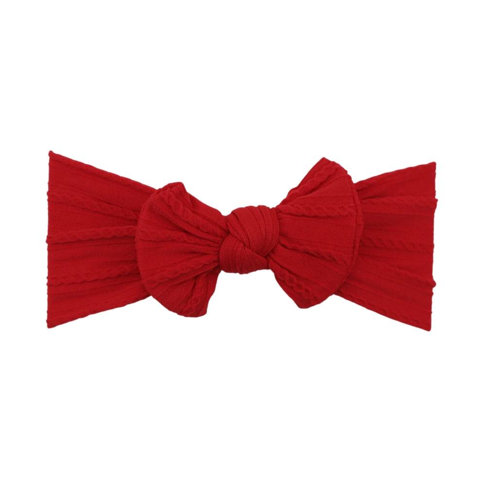 Strawberry Red single bow baby headband