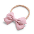 Flamingo cotton baby hat — Tinka Tiny Bow on white background