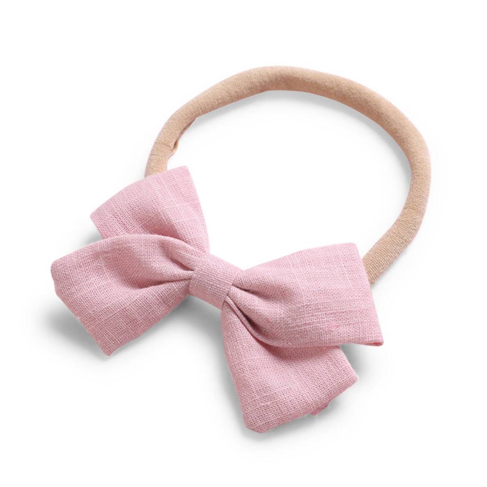 Flamingo cotton baby hat — Tinka Tiny Bow on white background