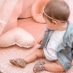 Cheetah Calf Hair Leather Baby T Bar Shoe — baby shoes product styling