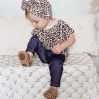 Cheetah Calf Hair Leather Baby T Bar Shoe — baby shoes size and scale reference