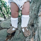 Cheetah Calf Hair Leather Baby T Bar Shoe — baby shoes colour swatch detail