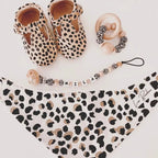 Cheetah Calf Hair Leather Baby T Bar Shoe — baby shoes gift-ready packaging and presentation