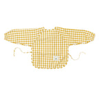Yellow Gingham Waterproof Baby Smock Bib Long Sleeve