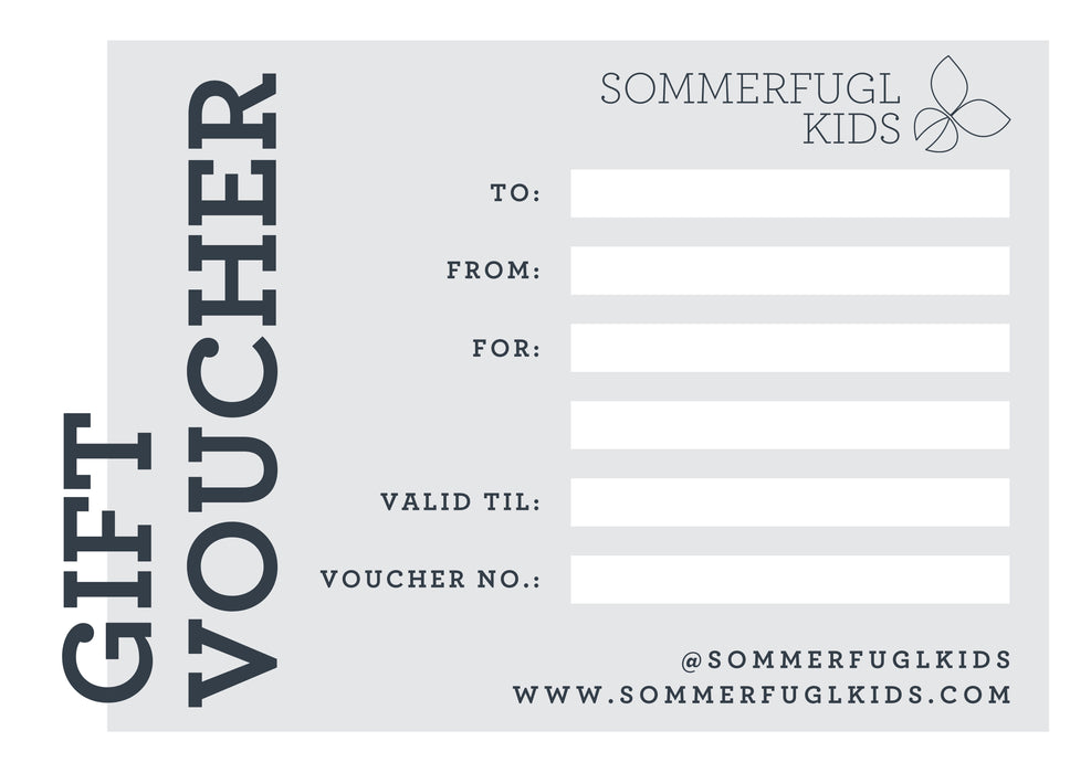 Sommerfugl Kids e-Gift Voucher