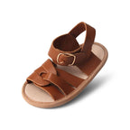Gingerbread Weave Leather Baby Sandal — baby sandals product styling