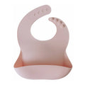 Cherry blossom silicone baby bib — Silicone Waterproof Baby Bib on white background