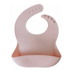 Cherry blossom silicone baby bib — Silicone Waterproof Baby Bib on white background
