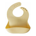 Daffodil silicone baby bib — Silicone Waterproof Baby Bib on white background