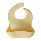 Daffodil silicone baby bib — Silicone Waterproof Baby Bib on white background