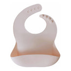 Pot pourri silicone baby bib — Silicone Waterproof Baby Bib on white background