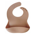 Sand drift silicone baby bib — Silicone Waterproof Baby Bib on white background