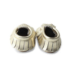 Baby wearing baby shoes — Little Twinkle Baby Fringed Moccasin Shoe
