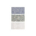 Nylon ear detail baby headband with bow detail — 3 Piece Single Bowie Baby Headband Set #6 on white background
