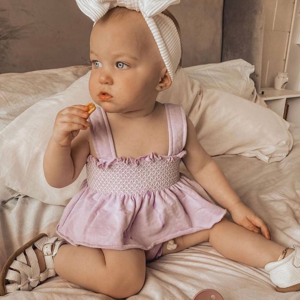 White Leather Baby Sandal — baby sandals size and scale reference