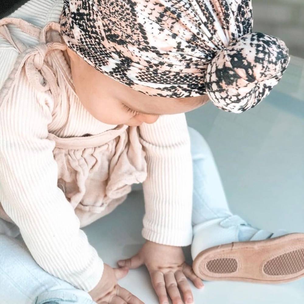 White Leather Baby Sandal — baby sandals gift-ready packaging and presentation