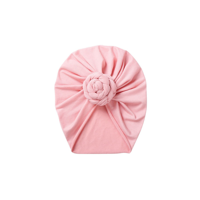 Swirl Knot Baby Turban in Coral