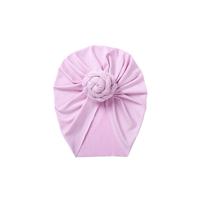 Swirl Knot Baby Turban in Orchid