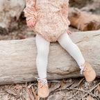 Teddy Baby Lace Up Oxford Bootie — baby booties size and scale reference