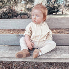 Teddy Baby Lace Up Oxford Bootie — baby booties gift-ready packaging and presentation