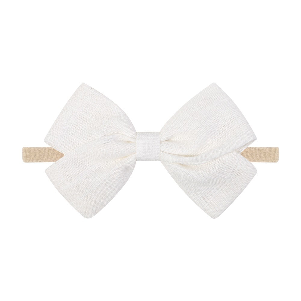 Tinka Tiny Bow in White