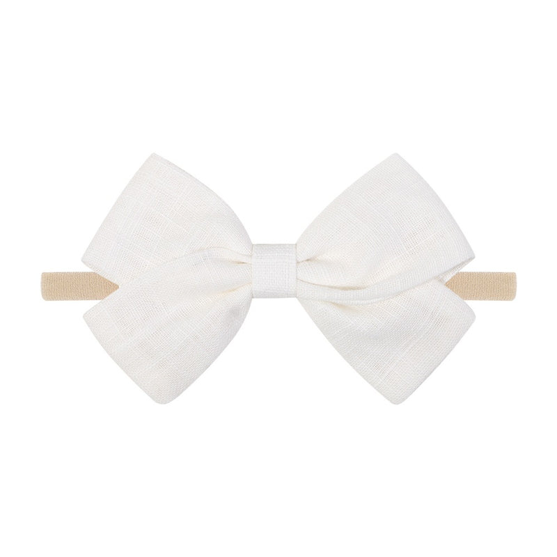 Tinka Tiny Bow in White