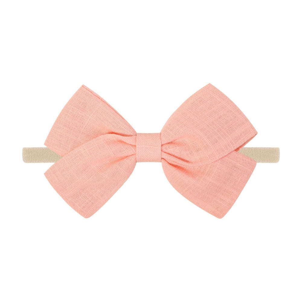 Tinka Tiny Bow in Apricot
