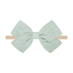 Tinka Tiny Bow in Cascade Green