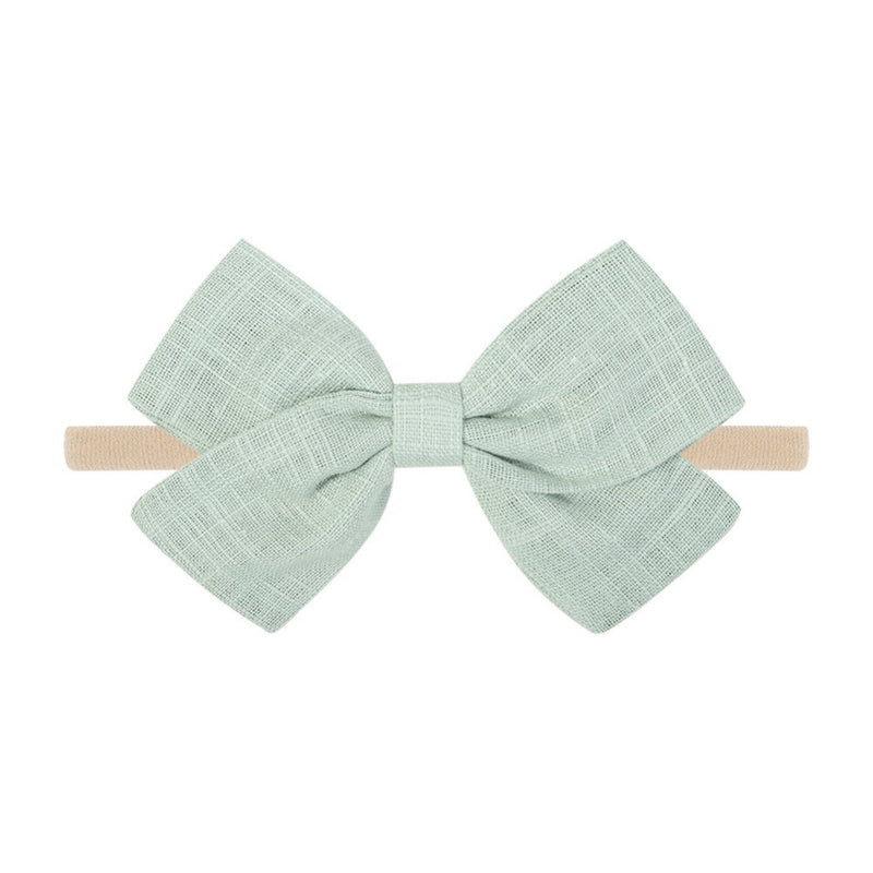Tinka Tiny Bow in Cascade Green
