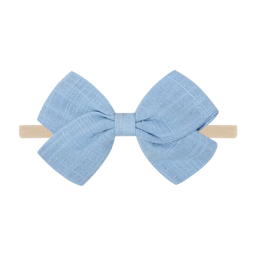 Tinka Tiny Bow in Cornflower Blue