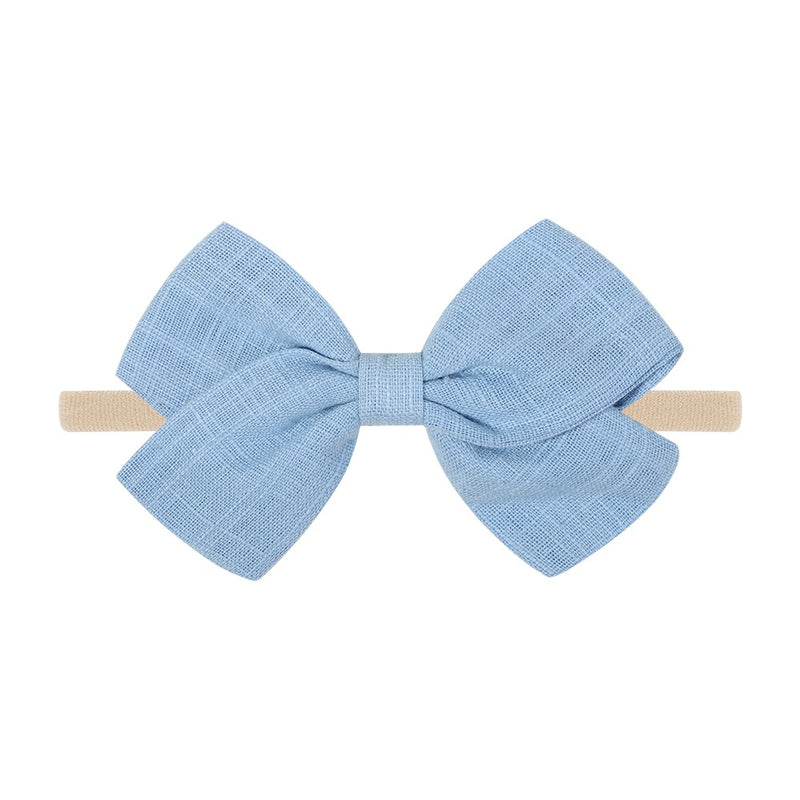 Tinka Tiny Bow in Cornflower Blue